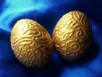 instructables Muhaiminah Faiz Gold Decorated Eggs